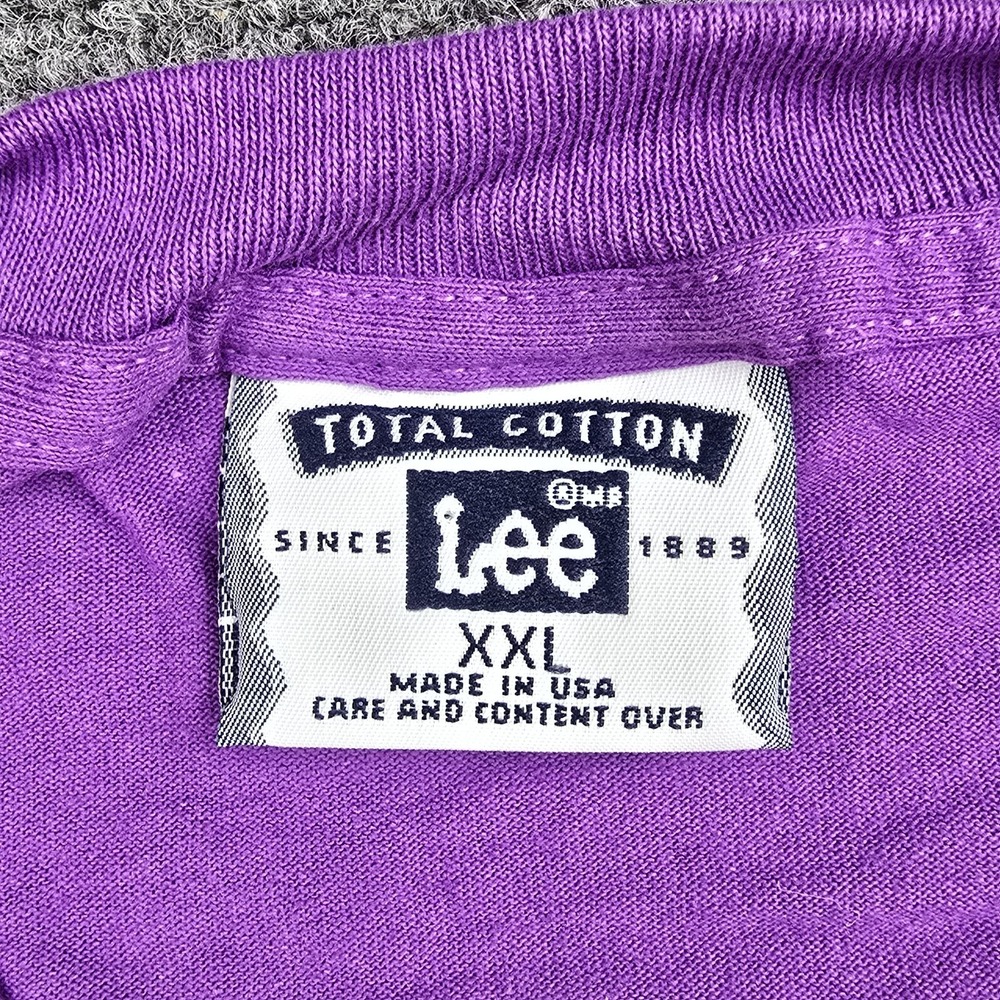 Vintage USPS Stamp Graphic T Shirt XXL Purple Made USA Postal‎ 90s New w/o Tags - Picture 4 of 7